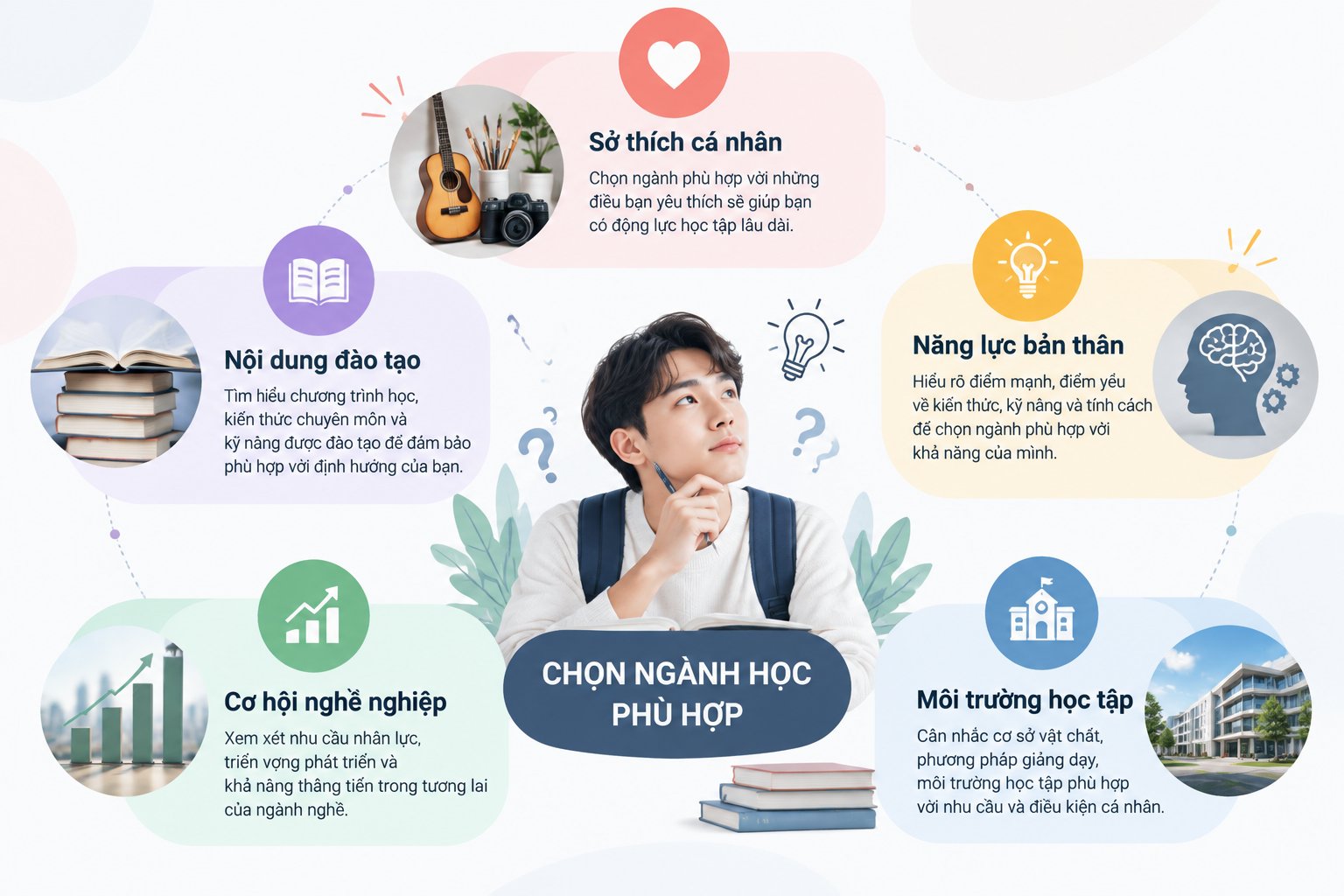 5 yếu tố quan trọng cần cân nhắc trước khi chọn ngành học phù hợp