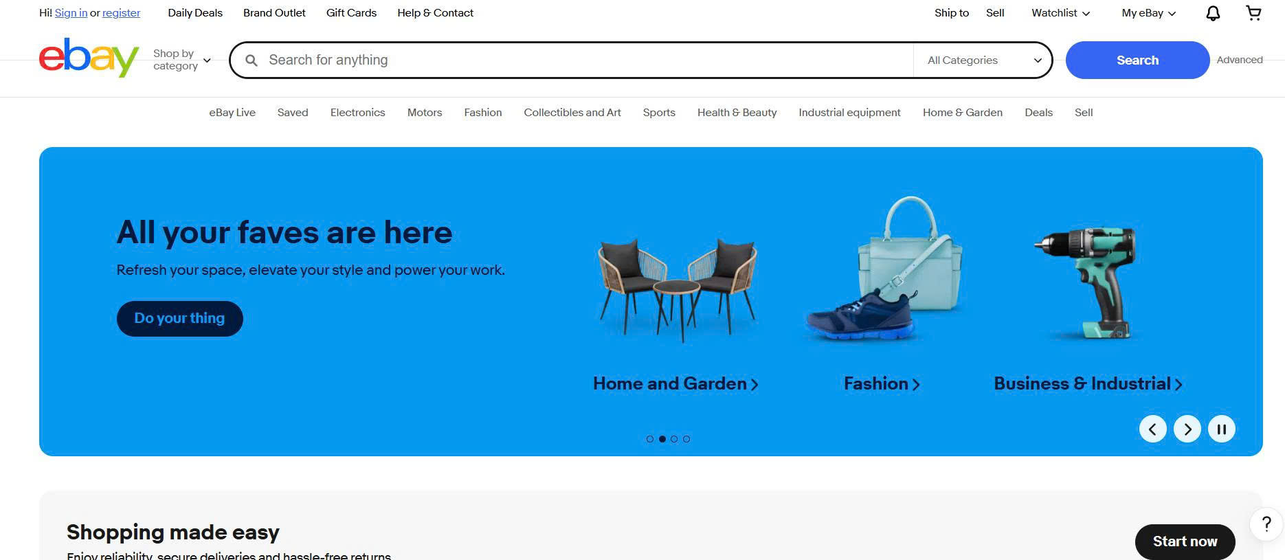 Trang thương mại điện tử Ebay