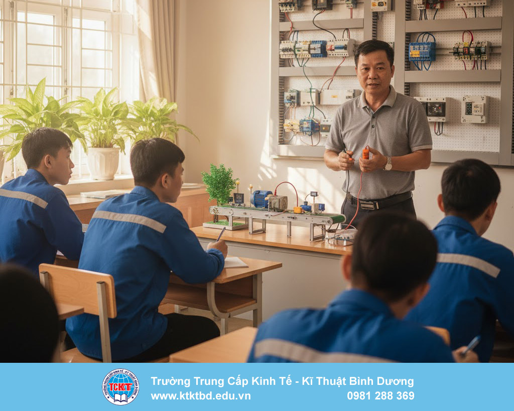 Chất lượng giảng dạy ngành Trung cấp Điện – Học thật,làm thật