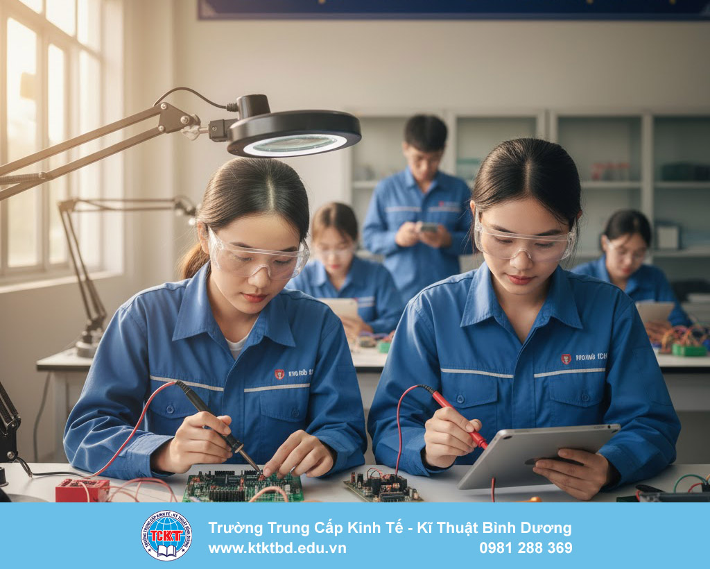 Chất lượng giảng dạy ngành Trung cấp Điện – Học thật,làm thật